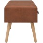 Braune Kunstlederbank mit Schubladen 80 cm von vidaXL, Bänke für Hallen und Lager - Ref: Foro24-277076, Preis: 75,40 €, Rabat...