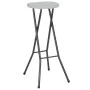 Taburetes de jardín plegables 2 uds HDPE y acero blancas de vidaXL, Sillas de jardín - Ref: Foro24-44562, Precio: 62,02 €, De...