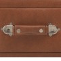 Braune Kunstlederbank mit Schubladen 80 cm von vidaXL, Bänke für Hallen und Lager - Ref: Foro24-277076, Preis: 75,40 €, Rabat...
