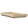 Estructura de cama madera de ingeniería roble Sonoma 90x190 cm