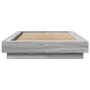 Estructura de cama madera de ingeniería gris Sonoma 90x190 cm