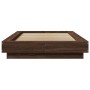 Estructura de cama madera de ingeniería marrón roble 90x190 cm