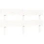 White solid wood bed frame with headboard 160x200 cm by vidaXL, Beds and slatted bases - Ref: Foro24-3193542, Price: 146,69 €...