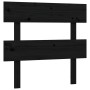 Single bed frame with black solid wood headboard by vidaXL, Beds and slatted bases - Ref: Foro24-3193235, Price: 115,60 €, Di...
