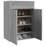 Mueble zapatero de madera contrachapada gris Sonoma 60x35x84 cm de vidaXL, Zapateros y organizadores de calzado - Ref: Foro24...