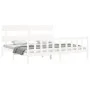 Double bed frame with white solid wood headboard by vidaXL, Beds and slatted bases - Ref: Foro24-3193287, Price: 154,82 €, Di...