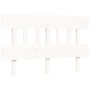 Double bed frame with white solid wood headboard by vidaXL, Beds and slatted bases - Ref: Foro24-3193307, Price: 125,71 €, Di...