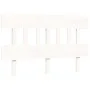 Double bed frame with white solid wood headboard by vidaXL, Beds and slatted bases - Ref: Foro24-3193307, Price: 124,09 €, Di...