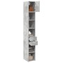 Armario estrecho madera ingeniería gris hormigón 30x42,5x225 cm