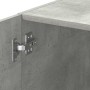 Armario estrecho madera ingeniería gris hormigón 30x42,5x225 cm