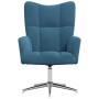 Sillón de relax de terciopelo azul
