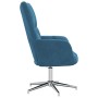 Sillón de relax de terciopelo azul