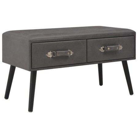Banco con cajones cuero sintético gris 80 cm by vidaXL, Benches for halls and storage - Ref: Foro24-277078, Price: 75,40 €, D...