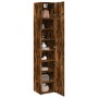 Armario estrecho madera ingeniería roble ahumado 40x42,5x225 cm