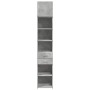Armario estrecho madera ingeniería gris hormigón 40x42,5x225 cm