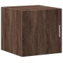 Armario estrecho madera ingeniería marrón roble 40x42,5x225 cm