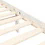 White solid wood bed frame with headboard 90x200 cm by vidaXL, Beds and slatted bases - Ref: Foro24-3193582, Price: 105,74 €,...