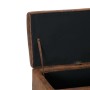 Bank mit Stauraum 116 cm braunes Kunstleder von vidaXL, Bänke für Hallen und Lager - Ref: Foro24-281315, Preis: 174,35 €, Rab...