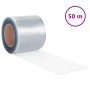 Tira de cortina para puertas PVC transparente 200x1,6 mm 50 m
