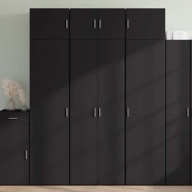 Armario de madera de ingeniería negro 70x42,5x225 cm Armario de madera de ingeniería negro 70x42,5x225 cm