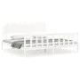 White solid wood bed frame with headboard 200x200 cm by vidaXL, Beds and slatted bases - Ref: Foro24-3193487, Price: 157,38 €...