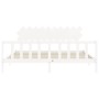 Weißer Massivholzbettrahmen mit Kopfteil 200x200 cm von vidaXL, Betten und Lattenroste - Ref: Foro24-3193487, Preis: 159,90 €...