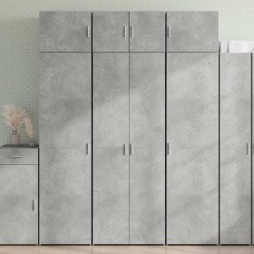 Armario de madera de ingeniería gris hormigón 70x42,5x225 cm Armario de madera de ingeniería gris hormigón 70x42,5x225 cm