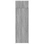 Armario de madera ingeniería gris Sonoma 70x42,5x225 cm