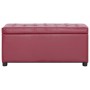Otomana de almacenaje cuero sintético color vino tinto 87,5 cm von vidaXL, Bänke für Hallen und Lager - Ref: Foro24-281374, P...