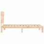 Estructura de cama con cabecero madera maciza 90x200 cm de vidaXL, Camas y somieres - Ref: Foro24-3193581, Precio: 90,17 €, D...