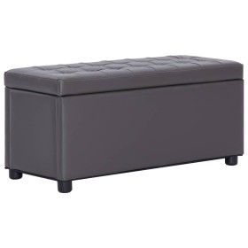 Kunstleder-Aufbewahrungshocker in Grau, 87,5 cm von vidaXL, Bänke für Hallen und Lager - Ref: Foro24-281373, Preis: 112,95 €,...