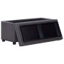Gray synthetic leather storage ottoman 87.5 cm by vidaXL, Benches for halls and storage - Ref: Foro24-281373, Price: 112,95 €...