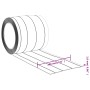 Tira de cortina para puertas PVC transparente 200x1,6 mm 50 m