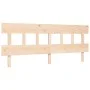 Estructura de cama de matrimonio con cabecero madera maciza de vidaXL, Camas y somieres - Ref: Foro24-3193351, Precio: 146,48...