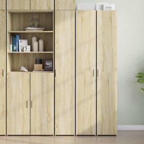 Aparador de madera de ingeniería roble Sonoma 30x42,5x185 cm