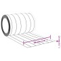 Tira de cortina para puertas PVC transparente 300x2,6 mm 25 m