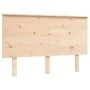 Bed frame with solid wood headboard 120x200 cm by vidaXL, Beds and slatted bases - Ref: Foro24-3193396, Price: 125,71 €, Disc...