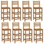 Küchenbarhocker 8 Einheiten aus massivem Akazienholz von vidaXL, Gartenstühle - Ref: Foro24-3115988, Preis: 531,25 €, Rabatt: %