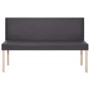 Kunstlederbank 139,5 cm grau von vidaXL, Bänke für Hallen und Lager - Ref: Foro24-281332, Preis: 179,19 €, Rabatt: %