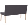 Kunstlederbank 139,5 cm grau von vidaXL, Bänke für Hallen und Lager - Ref: Foro24-281332, Preis: 179,19 €, Rabatt: %