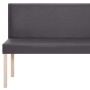 Kunstlederbank 139,5 cm grau von vidaXL, Bänke für Hallen und Lager - Ref: Foro24-281332, Preis: 179,19 €, Rabatt: %