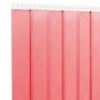 Tira de cortina para puertas PVC rojo 200x1,6 mm 50 m