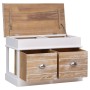 Flurbank aus Paulownia-Holz, 70 x 35 x 45 cm von vidaXL, Bänke für Hallen und Lager - Ref: Foro24-284079, Preis: 187,91 €, Ra...