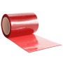 Tira de cortina para puertas PVC rojo 300x2,6 mm 10 m