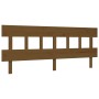 Honey brown solid wood bed frame and headboard 200x200 cm by vidaXL, Beds and slatted bases - Ref: Foro24-3193619, Price: 168...