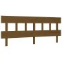 Honey brown solid wood bed frame and headboard 200x200 cm by vidaXL, Beds and slatted bases - Ref: Foro24-3193619, Price: 166...
