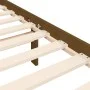Honey brown solid wood bed frame and headboard 200x200 cm by vidaXL, Beds and slatted bases - Ref: Foro24-3193619, Price: 166...