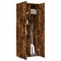 Aparador alto madera de ingeniería roble ahumado 70x42,5x185 cm