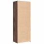 Aparador alto madera de ingeniería marrón roble 70x42,5x185 cm