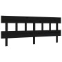 Bed frame with black solid wood headboard 200x200 cm by vidaXL, Beds and slatted bases - Ref: Foro24-3193360, Price: 205,81 €...